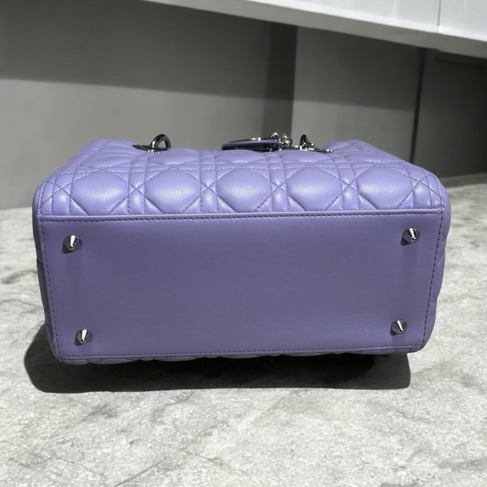 Christian DIOR Lavender Cannage Lady Dior Bag - Picture 11 of 13